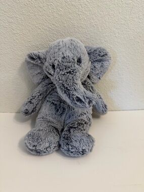 Aurora Gray Plush Elephant Decorative. Cozy Nursery Companion. Soft and cuddly
